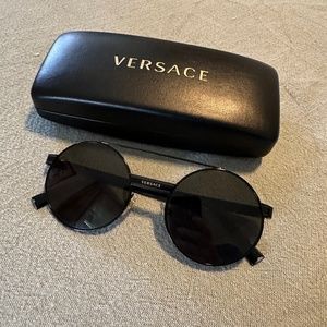 Versace sunglasses- metal black and gold